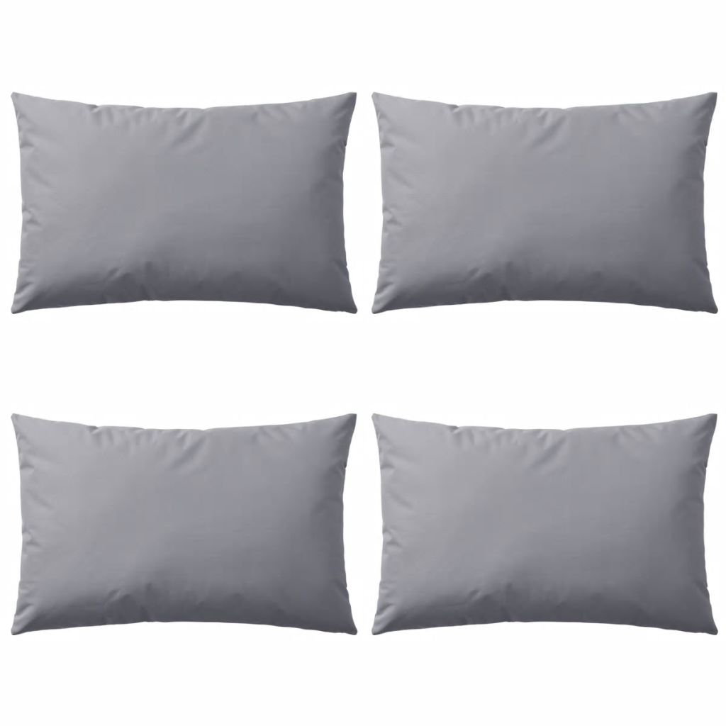 Gartenkissen 4 Stk. 60 x 40 cm Grau