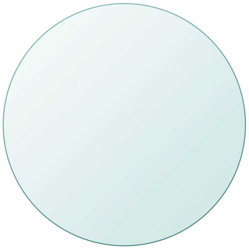 Tischplatte aus gehärtetem Glas rund 900 mm