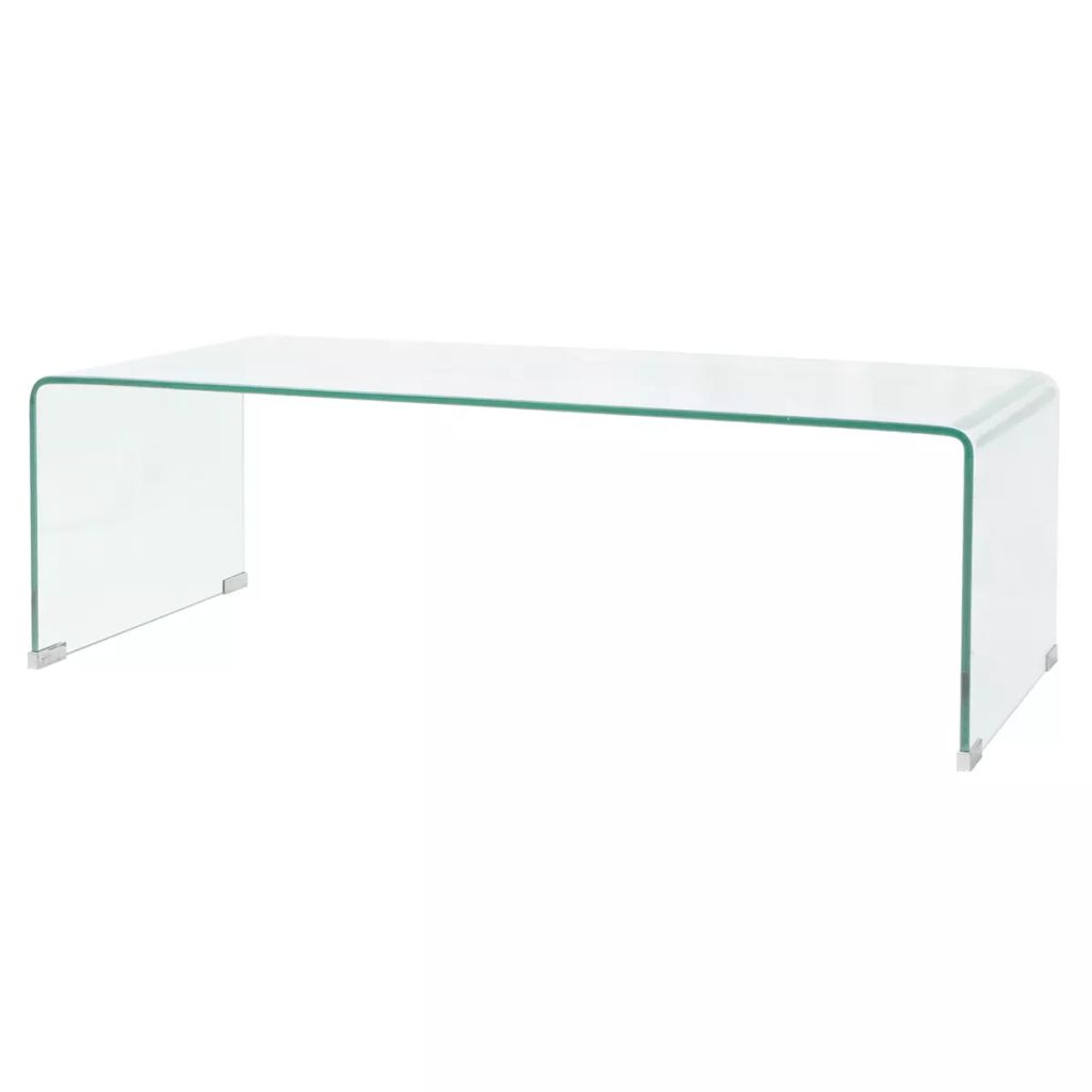 Couchtisch Hartglas 98x45x30 cm Transparent