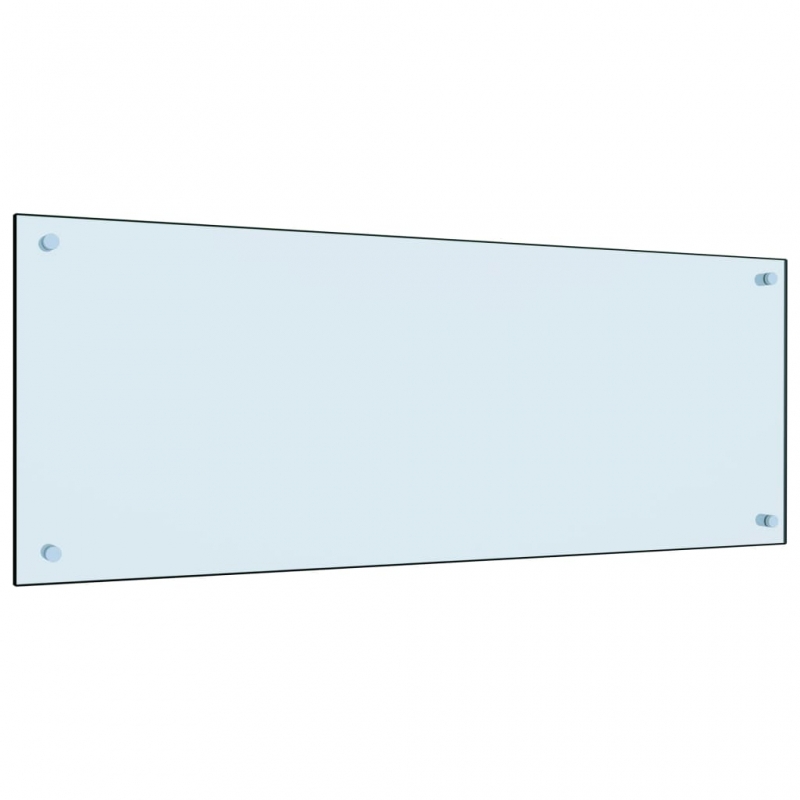 Küchenrückwand Weiß 100x40 cm Hartglas