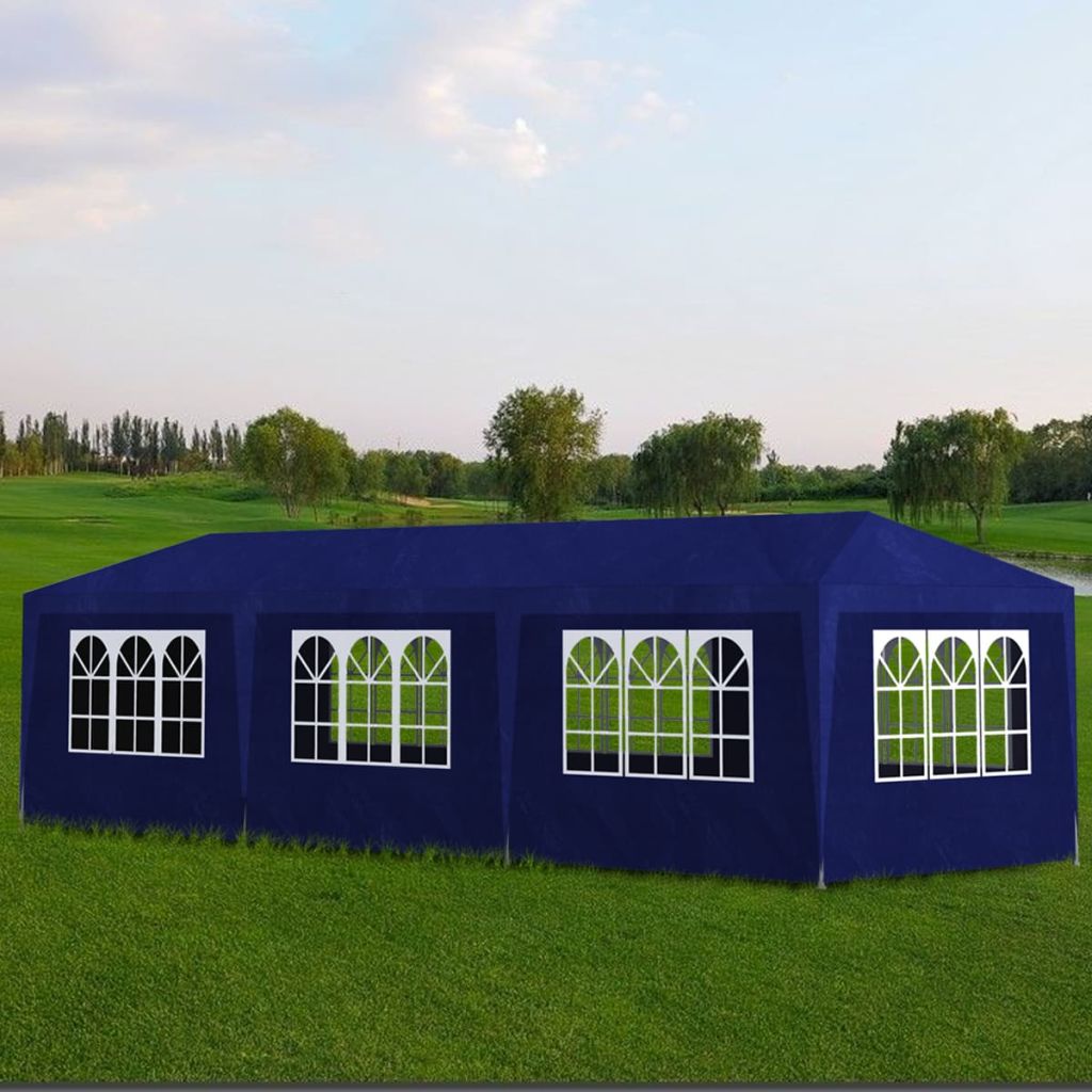 Partyzelt 3x9 m Blau