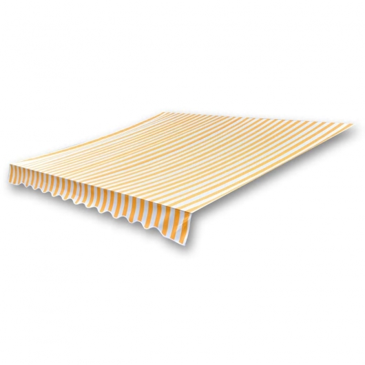 Markisenbespannung Canvas Sonnenblumengelb & Weiß 3x2,5 m