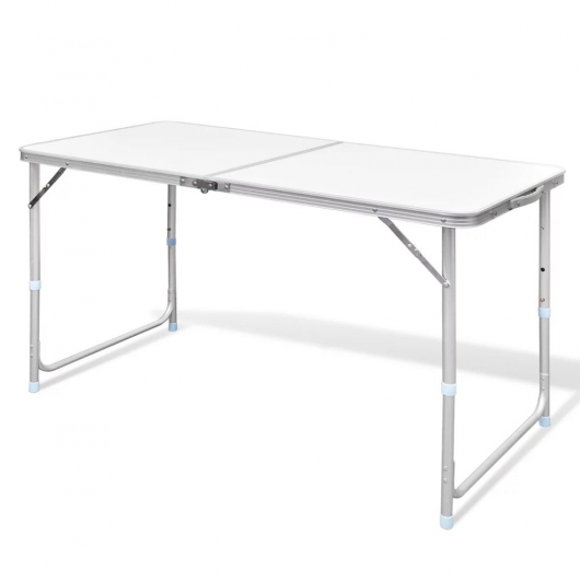 Campingtisch Klappbar Höhenverstellbar Aluminium 120x60 cm