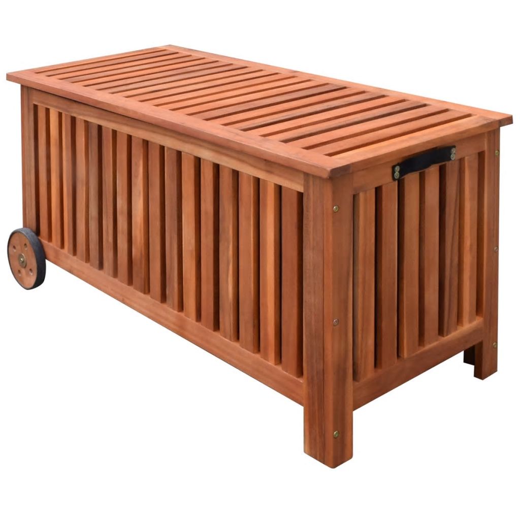 Garten-Aufbewahrungsbox 118x52x58 cm Holz