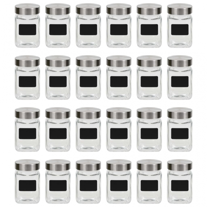 Vorratsgläser mit Aufkleber 24 Stk. 300 ml