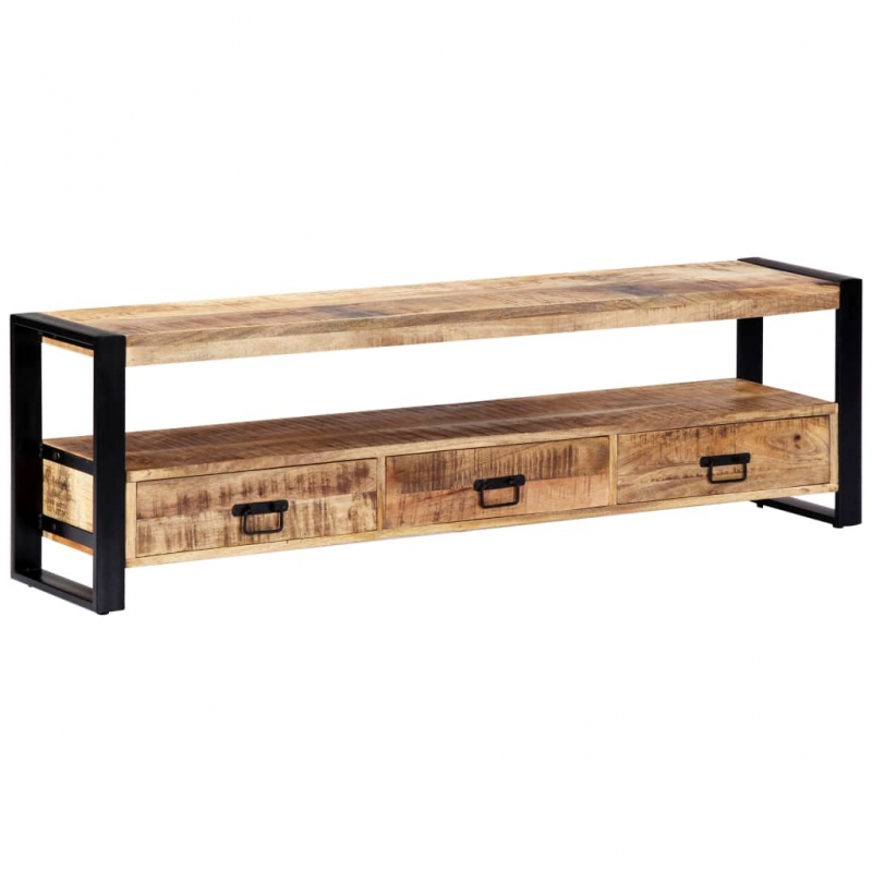 TV-Schrank 150 x 30 x 45 cm Massivholz Mango