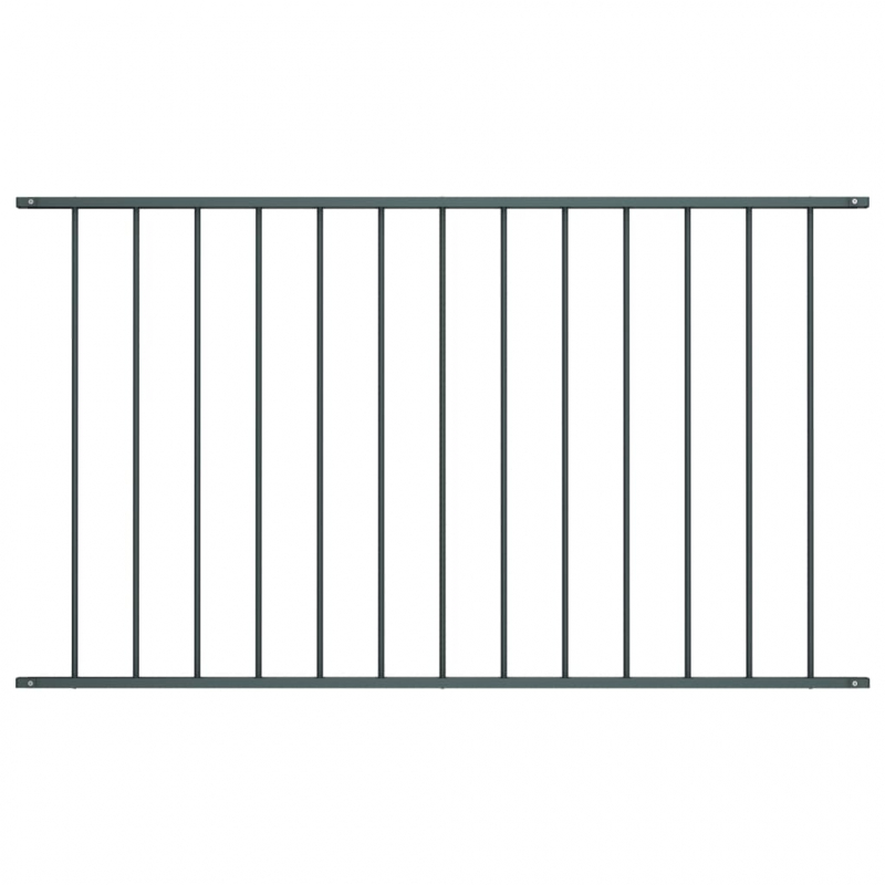 Zaunfeld Pulverbeschichteter Stahl 1,7 x 1,25 m Anthrazit