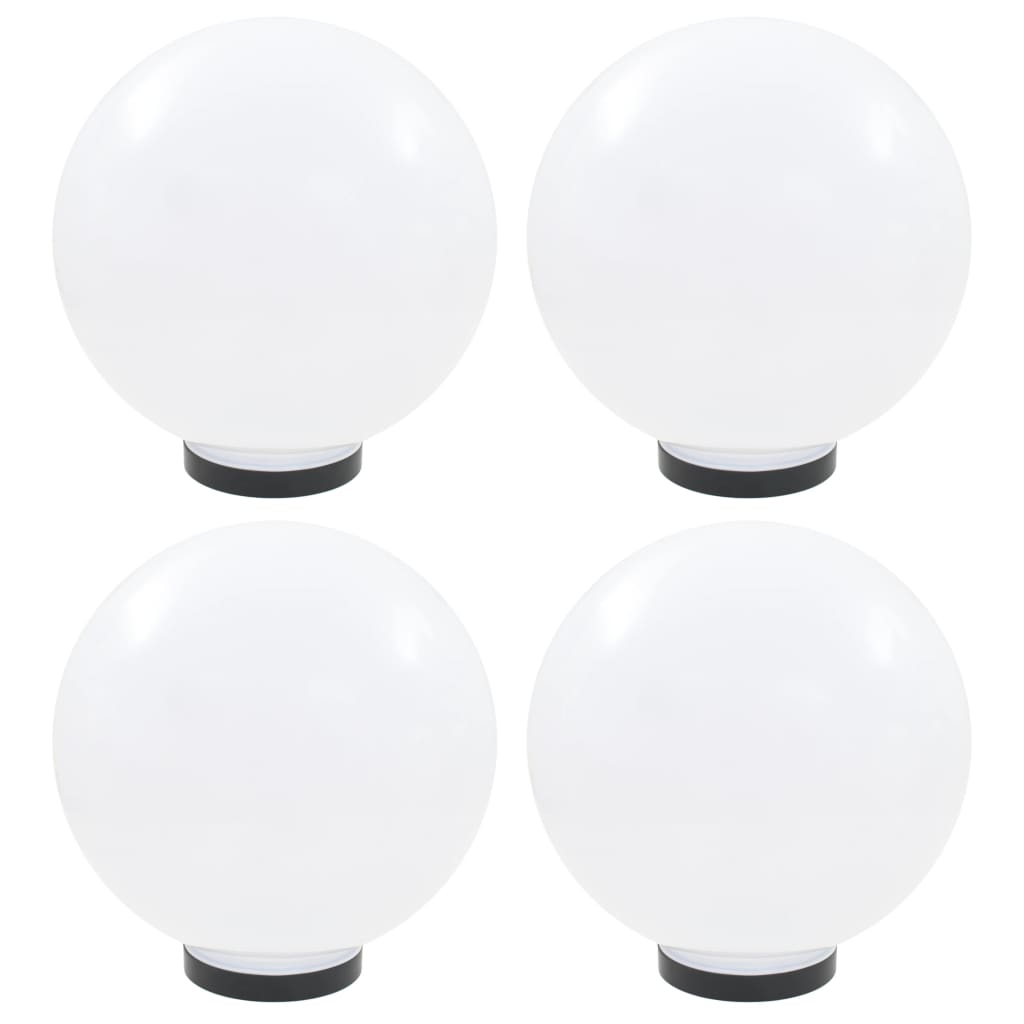 LED-Gartenleuchten 4 Stk. Kugelförmig 30 cm PMMA
