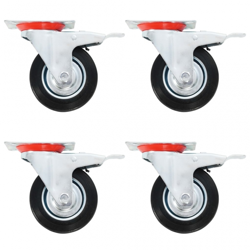 12 Stk. Lenkrollen 100 mm