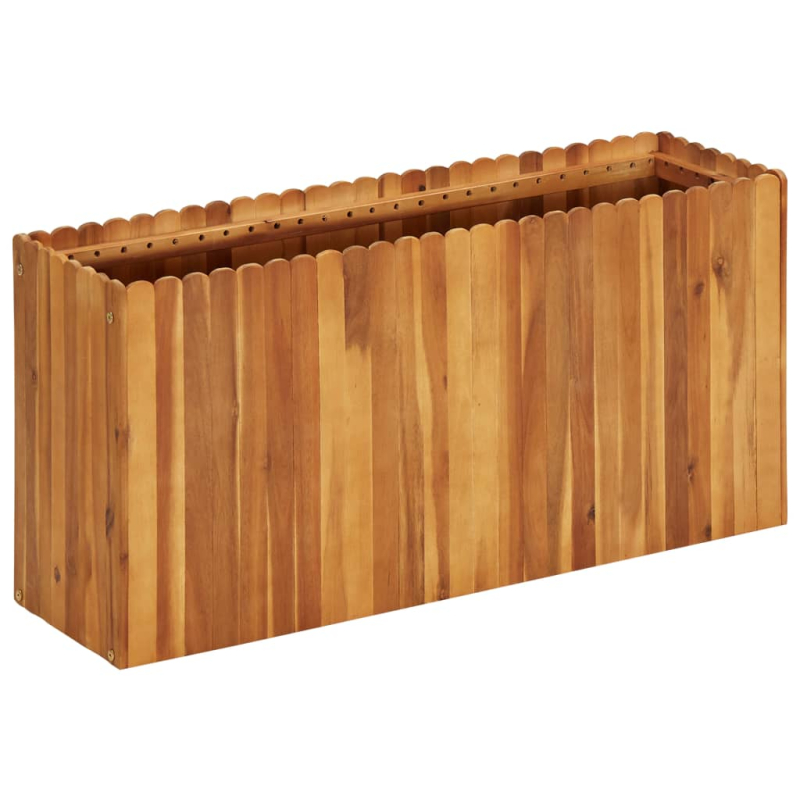 Garten-Hochbeet 100 x 30 x 50 cm Massivholz Akazie
