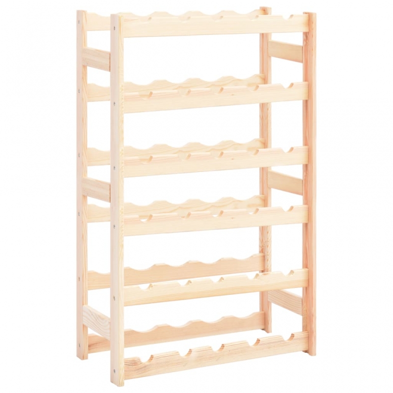 Weinregal für 30 Flaschen Kiefernholz