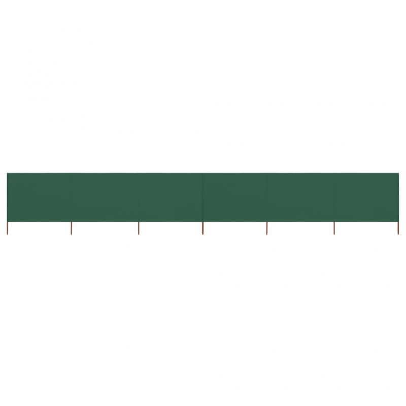 6-teiliges Windschutzgewebe 800 x 160 cm Grün