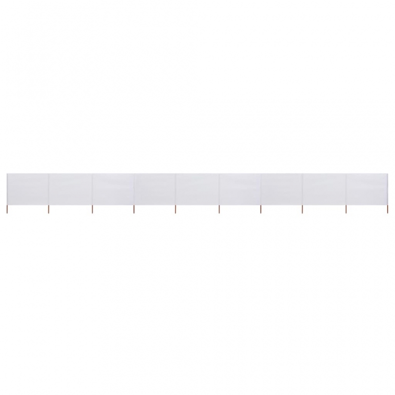 9-teiliges Windschutzgewebe 1200 x 160 cm Sandweiß