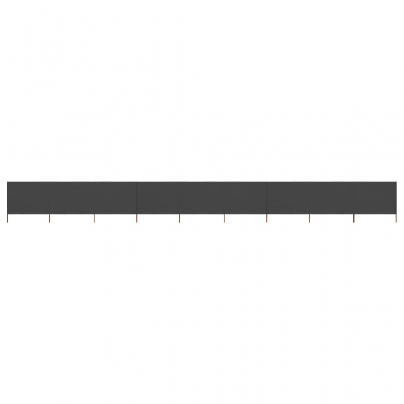 9-teiliges Windschutzgewebe 1200 x 160 cm Anthrazit