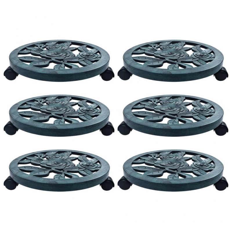 Pflanzenroller 6 Stk. Grün 38 cm Kunststoff