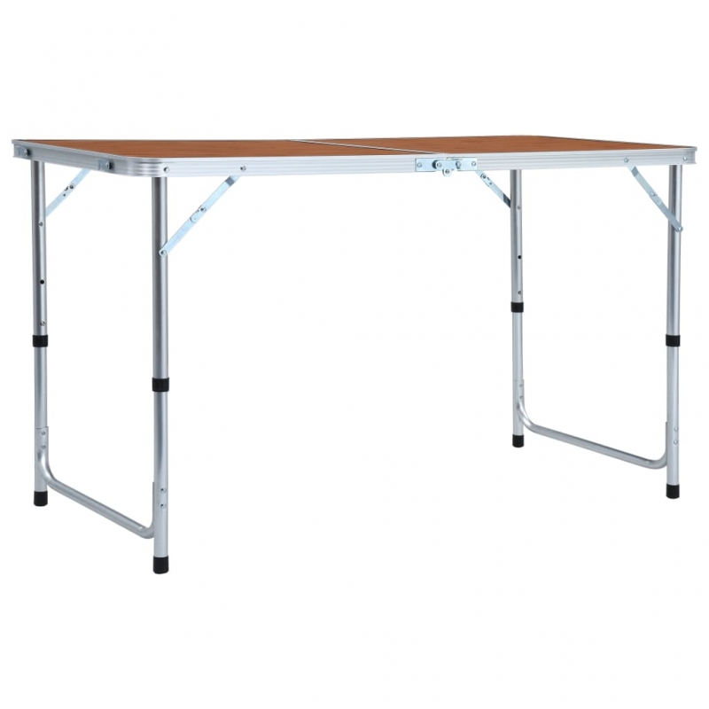 Klappbarer Campingtisch Aluminium 120 x 60 cm