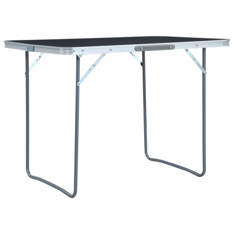 Campingtisch Klappbar Grau Aluminium 120x60 cm