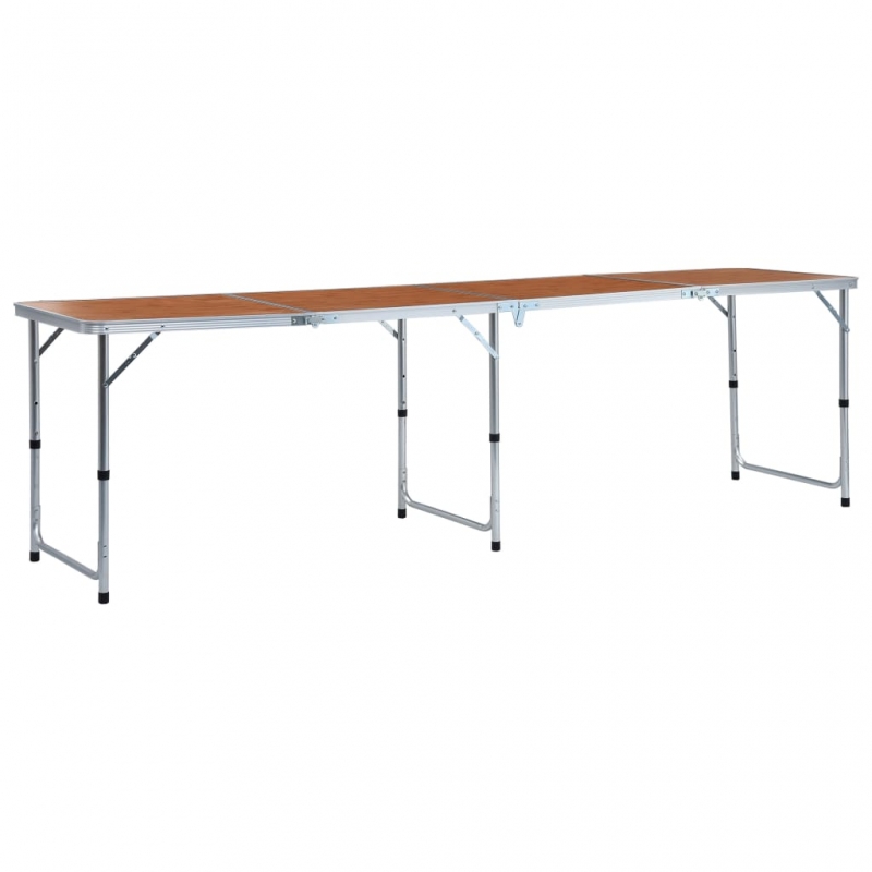 Klappbarer Campingtisch Aluminium 240 x 60 cm