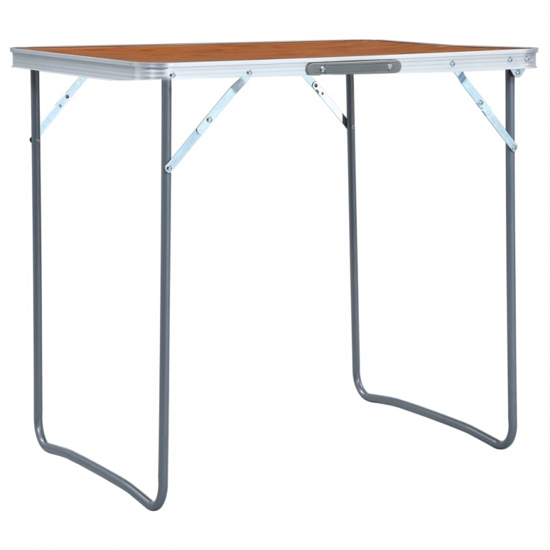 Klappbarer Campingtisch Aluminium 60x45 cm