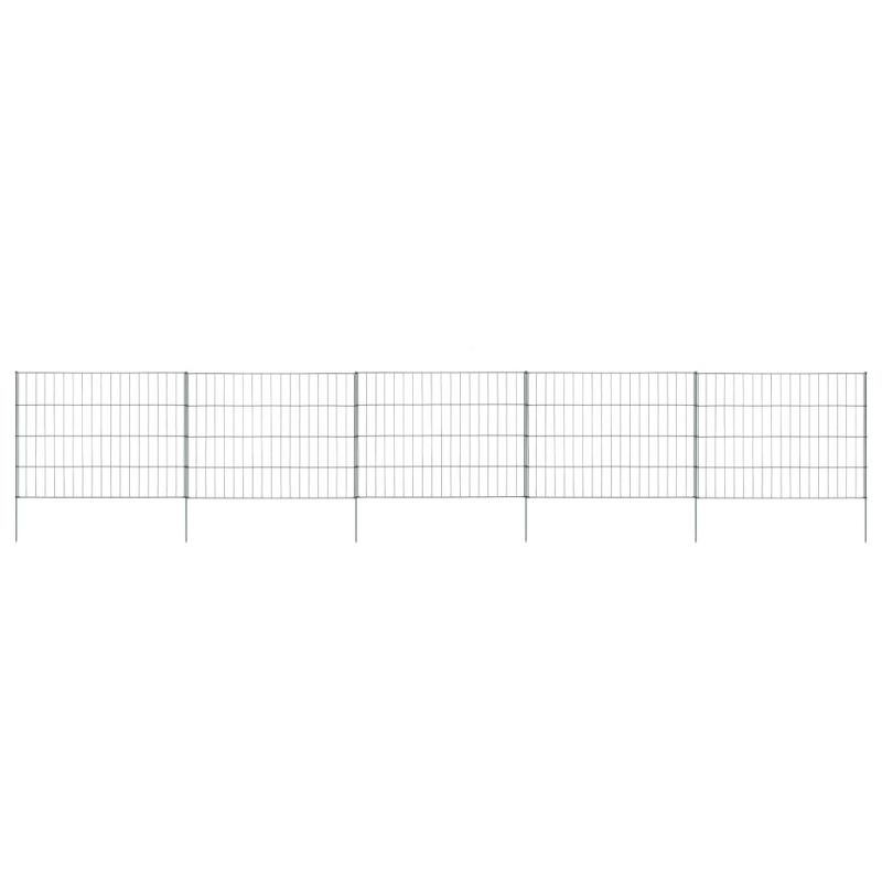 Gartenzaun Set 115x79 cm Grün