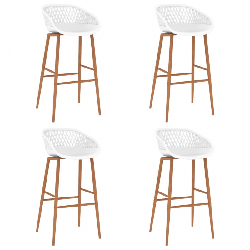 Barhocker 4 Stk. Weiß