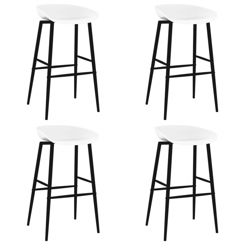Barhocker 4 Stk. Weiß