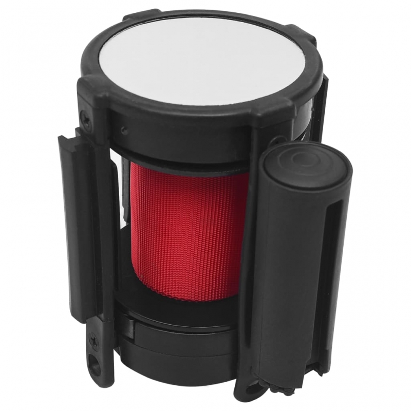 Gurtkassette mit ausziehbarem Gurtband 200 cm Rot