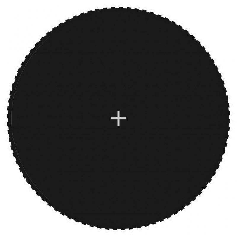 Sprungtuch Schwarz für 4,57 m Runde Trampoline