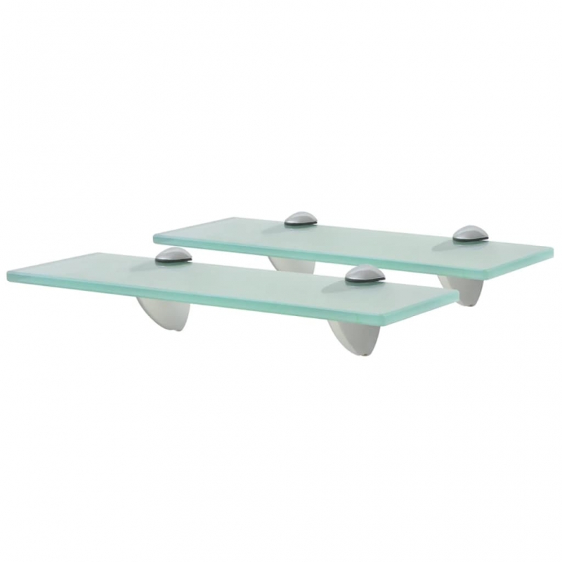 Schweberegale 2 Stk. Glas 30x10 cm 8 mm