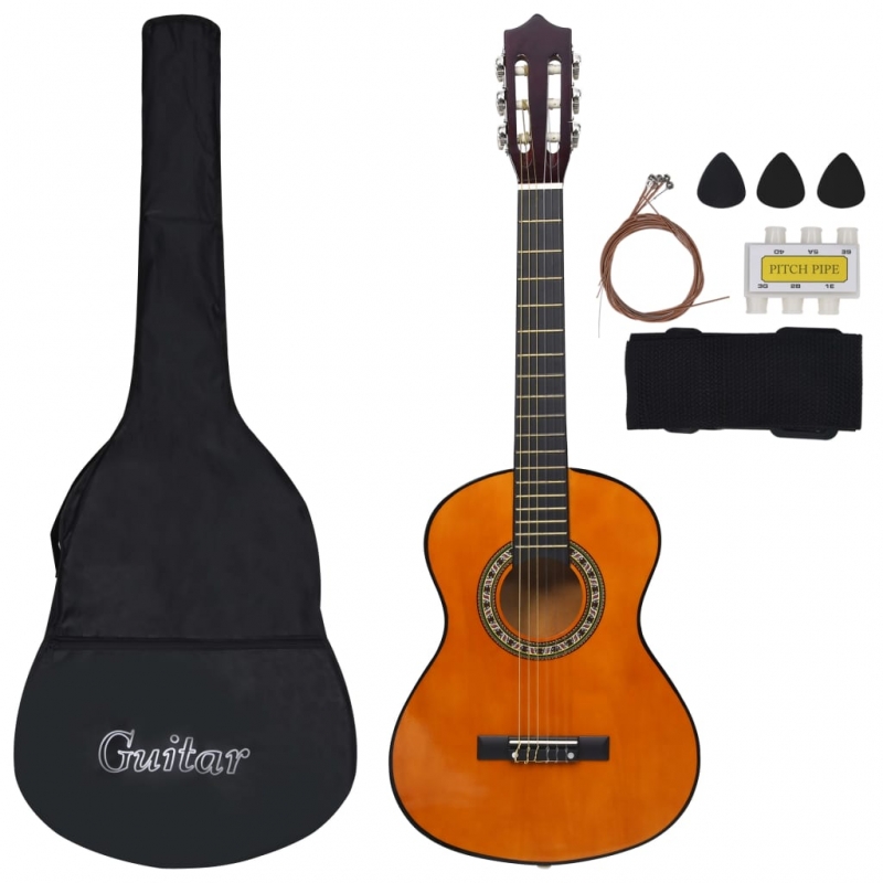8-tlg. Klassische Gitarre Set für Anfänger 1/2 34