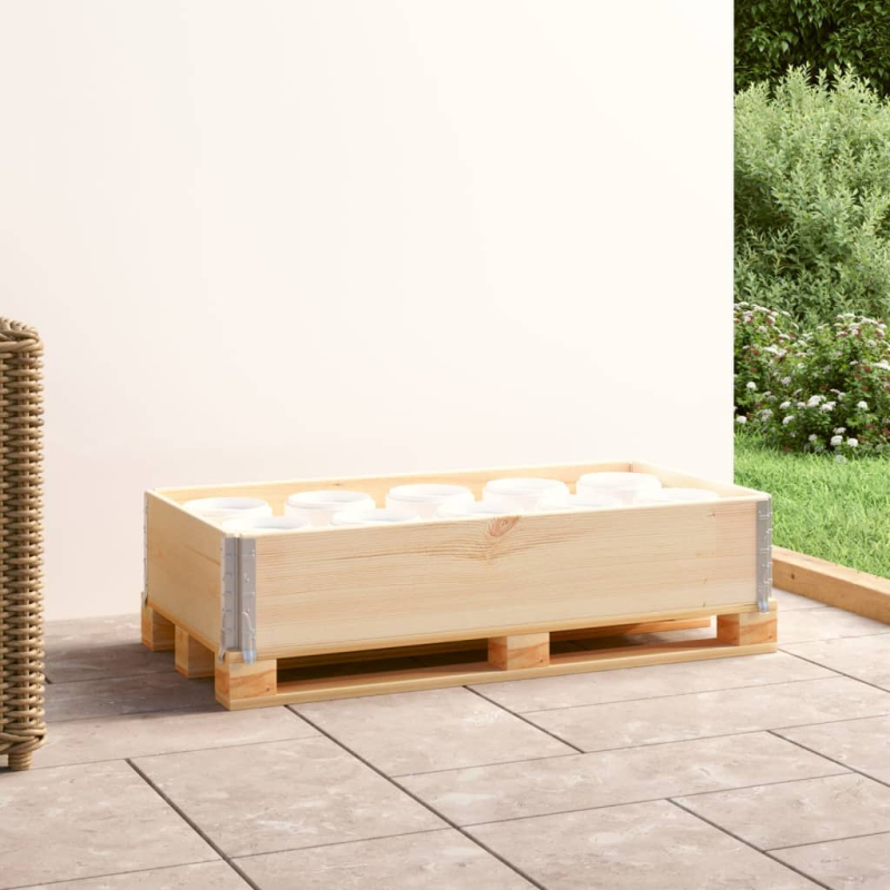 Paletten-Aufsatzrahmen 50x100 cm Kiefer Massivholz