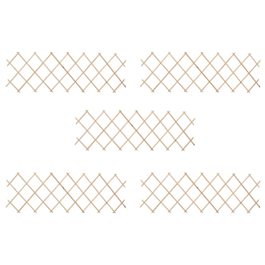 Scherenzaun 5 Stk. Tannenholz 180x60 cm