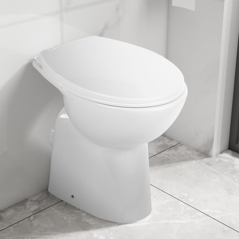 Hohe Spülrandlose Toilette Soft-Close 7 cm Erhöhte Höhe Keramik