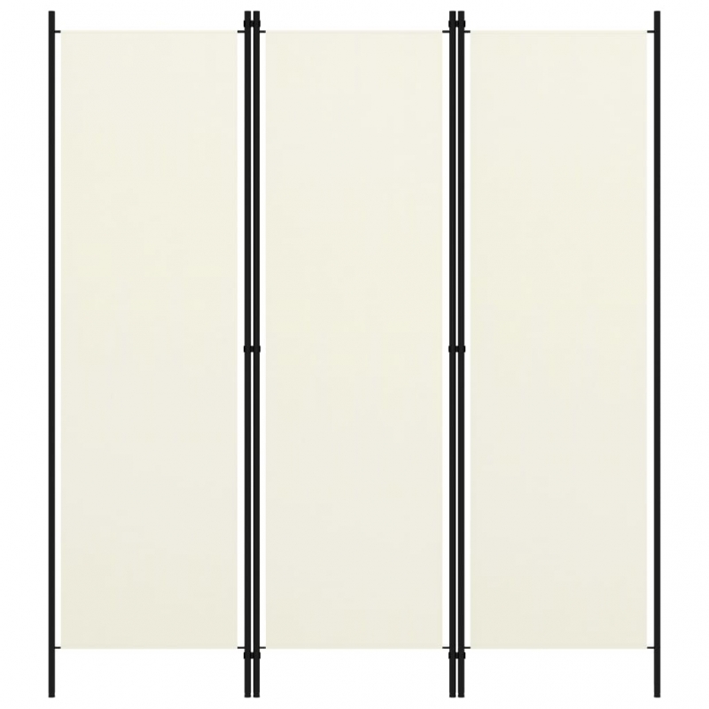 3-tlg. Raumteiler Weiß 150x180 cm