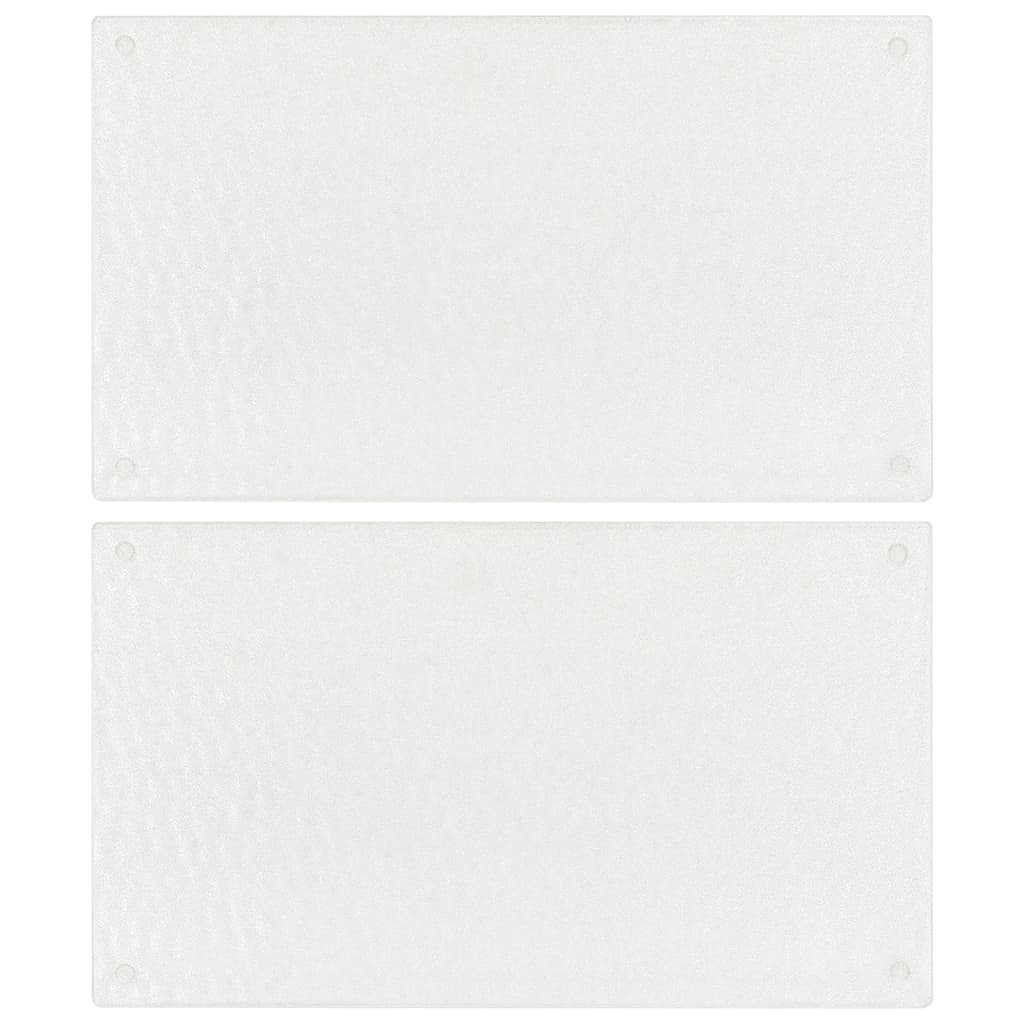 Schneidebretter 2 Stk. Transparent Blasenmuster Hartglas