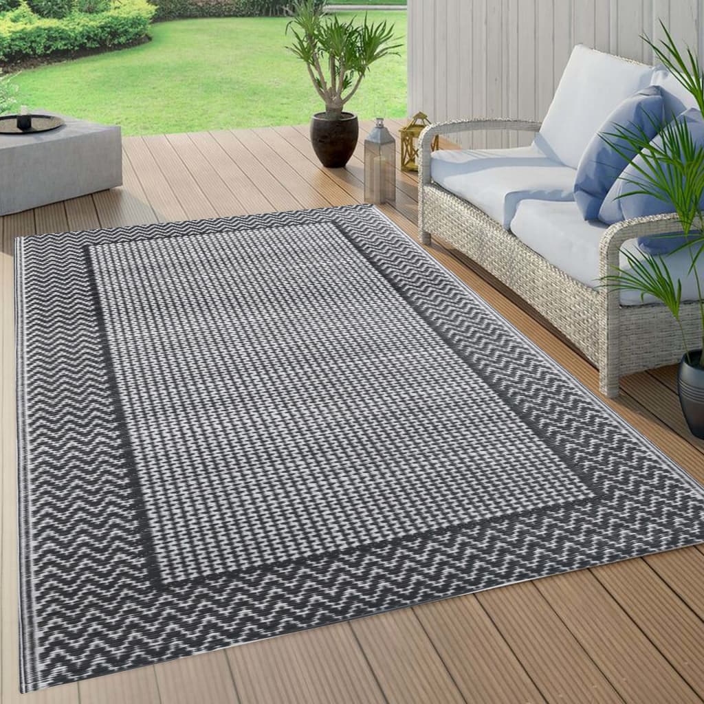 Outdoor-Teppich Grau 80x150 cm PP