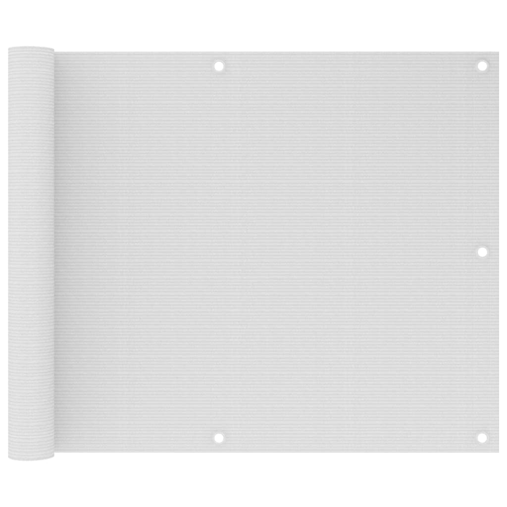 Balkon-Sichtschutz Weiß 75x300 cm HDPE