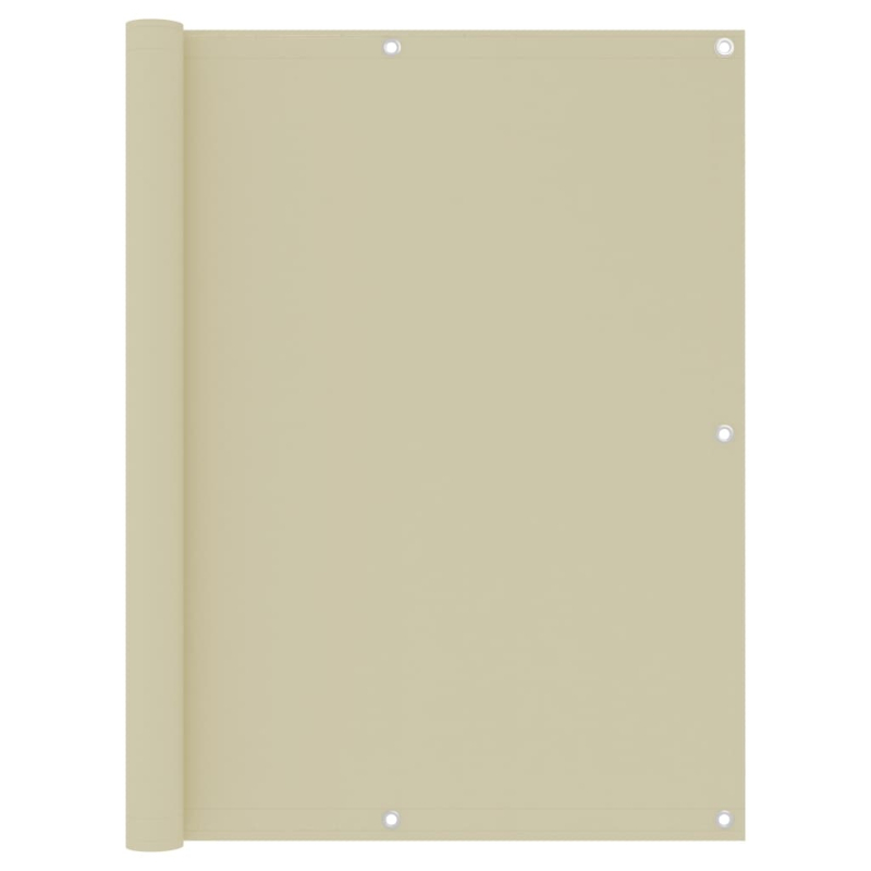 Balkon-Sichtschutz Creme 120x300 cm Oxford-Gewebe