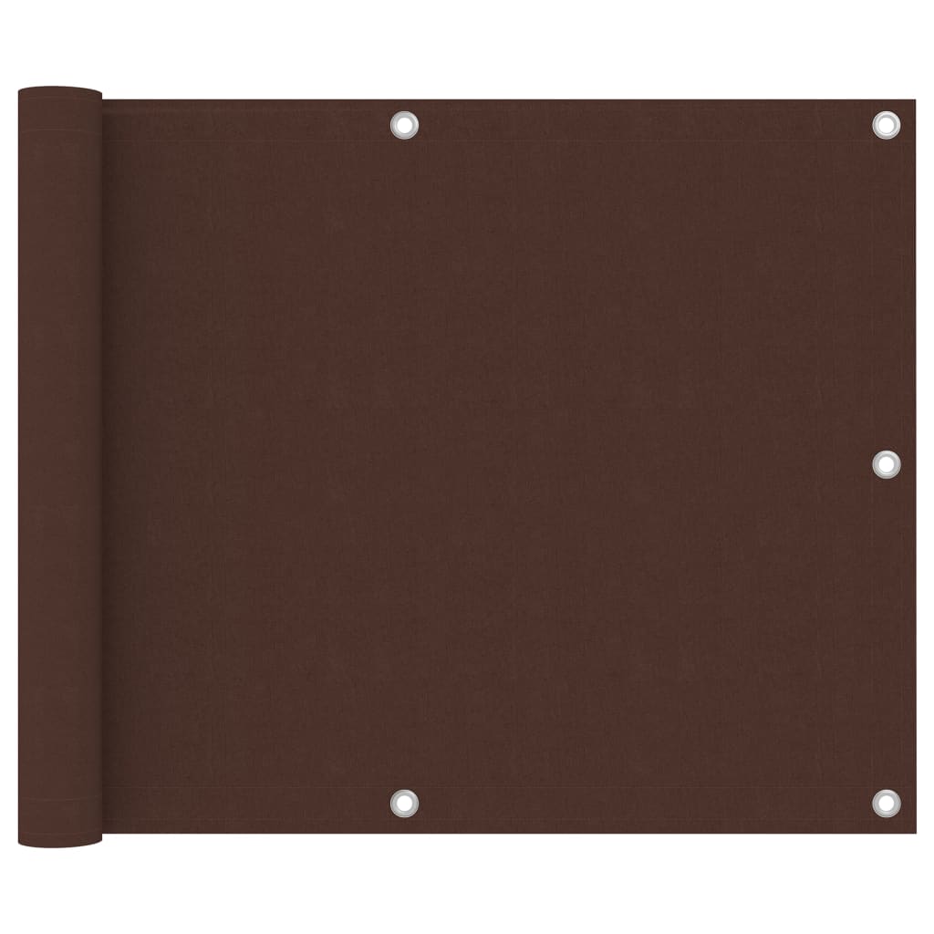 Balkon-Sichtschutz Braun 75x300 cm Oxford-Gewebe