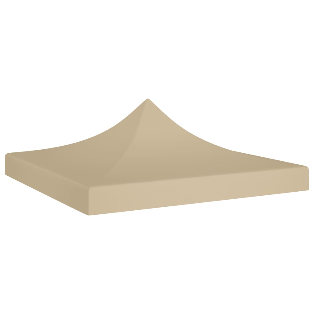 Partyzelt-Dach 3x3 m Beige 270 g/m²