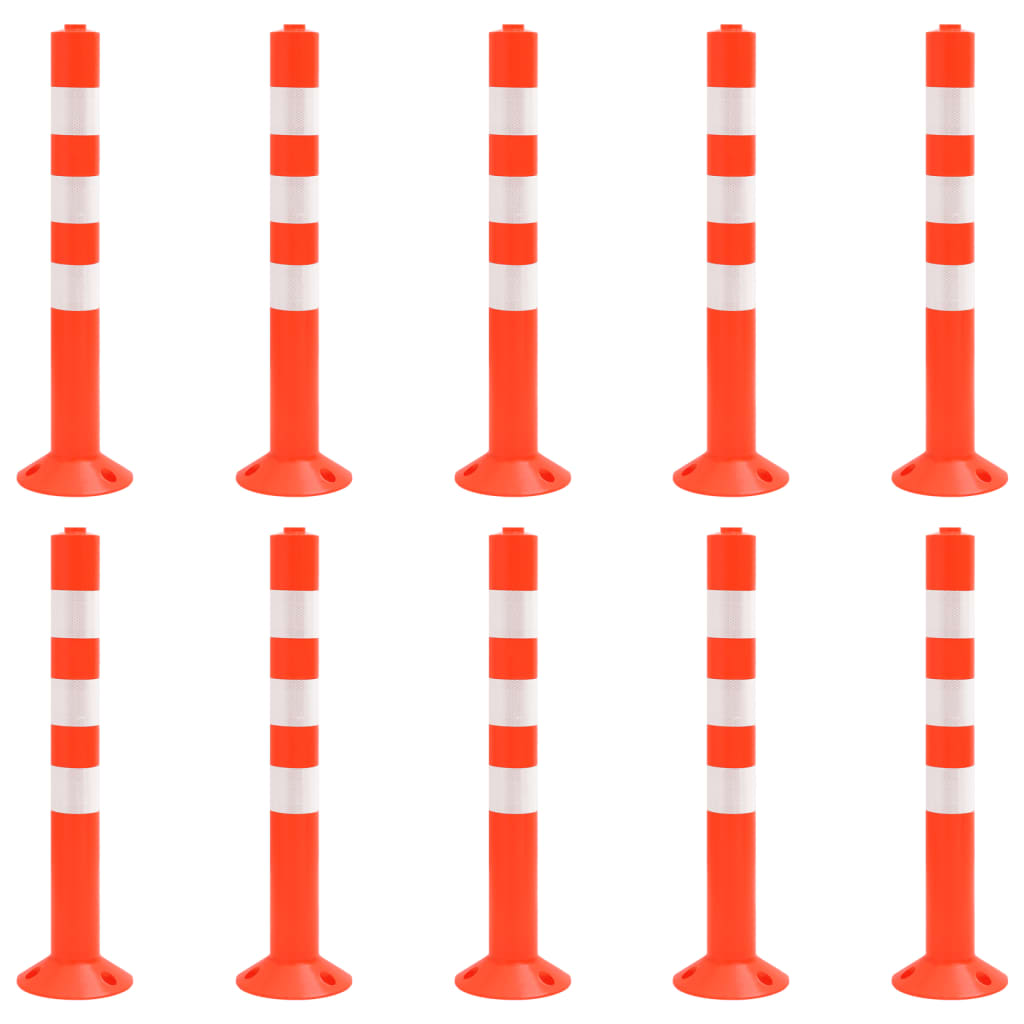 Absperrpfosten 10 Stk. 75 cm PE