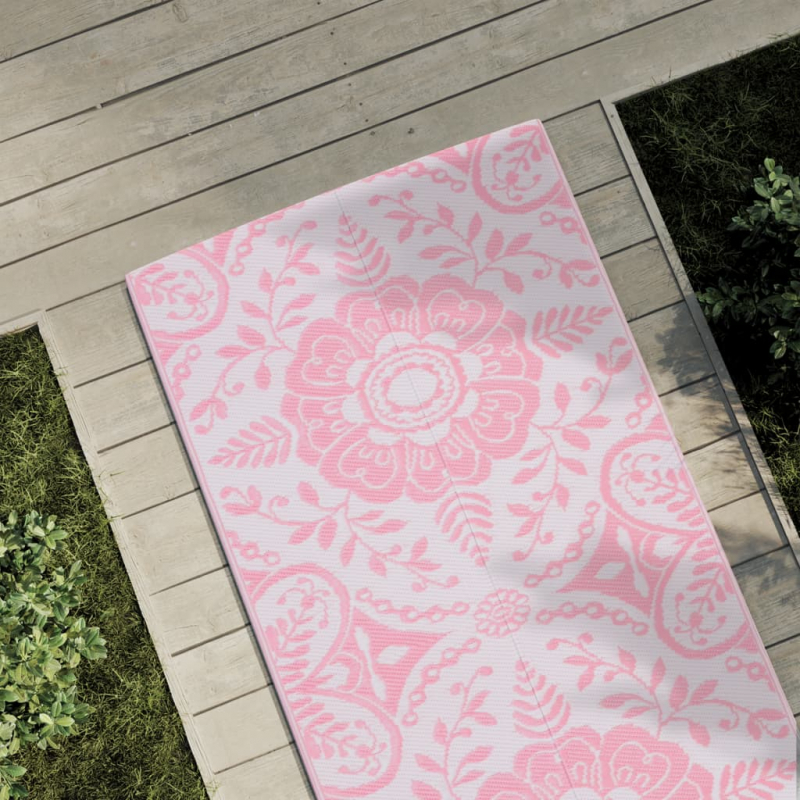 Outdoor-Teppich ARAKIL Rosa 80x250 cm PP