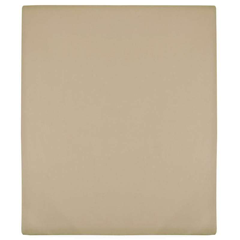 Spannbettlaken 2 Stk. Jersey Taupe 180x200 cm Baumwolle