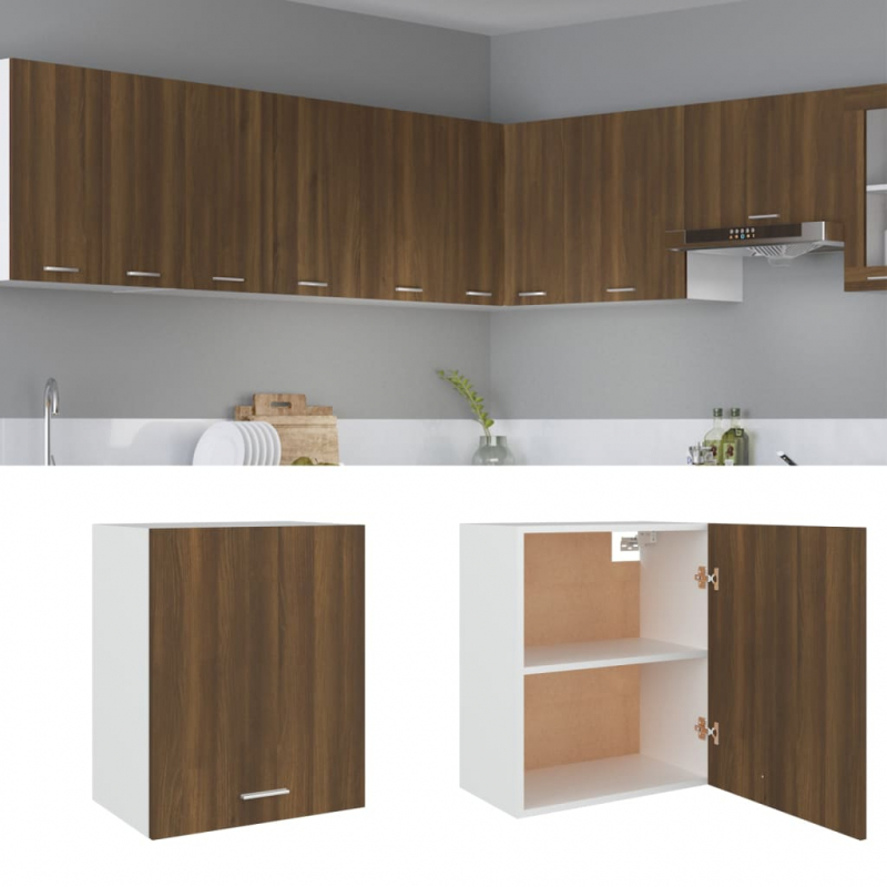Hängeschrank Lyon Braun Eichen-Optik 50x31x60 cm Holzwerkstoff