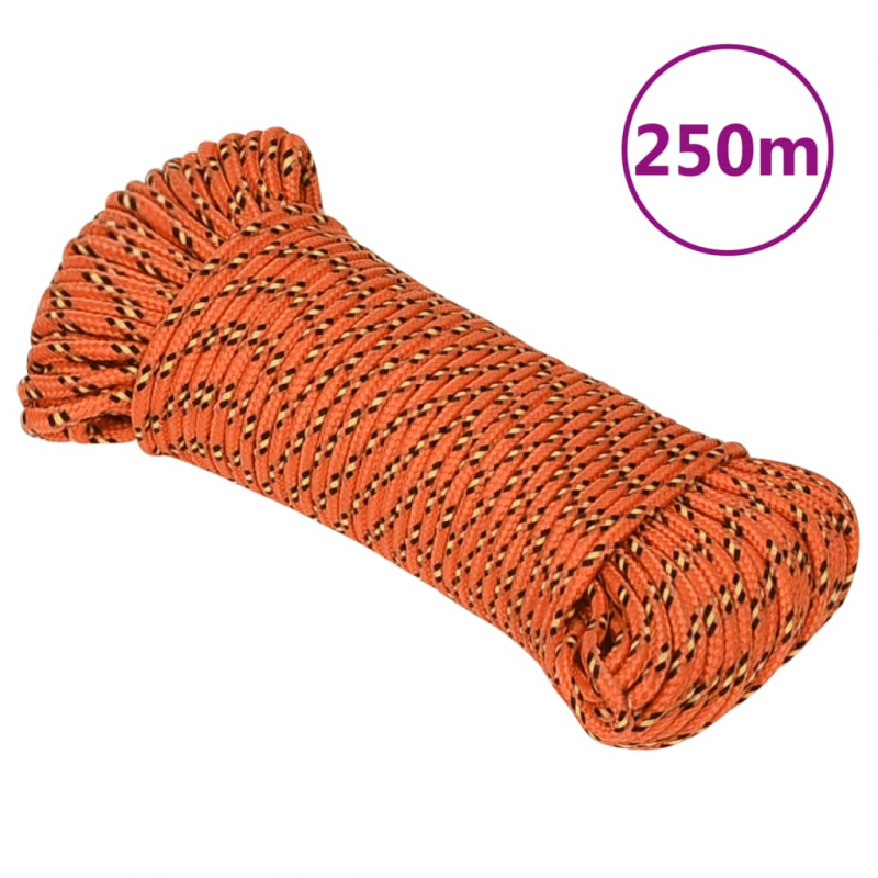Bootsseil Orange 3 mm 250 m Polypropylen
