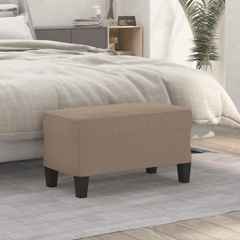Sitzbank Taupe 70x35x41 cm Mikrofasergewebe