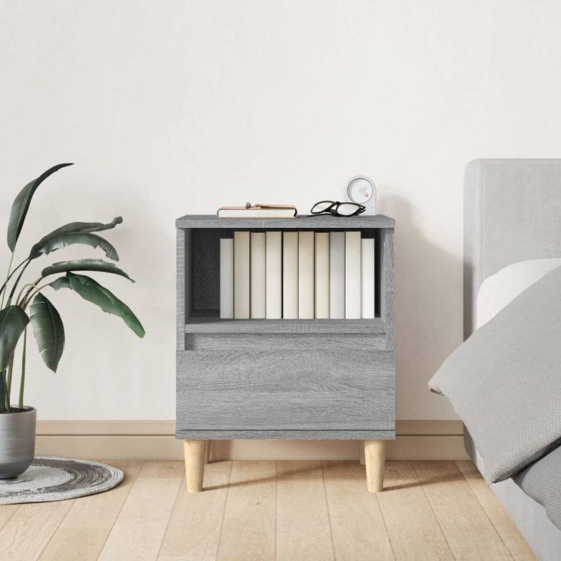 Nachttisch Grau Sonoma 40x35x50 cm