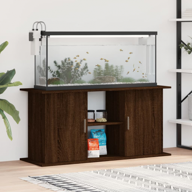 Aquariumständer Braun Eichen-Optik 121x41x58 cm Holzwerkstoff