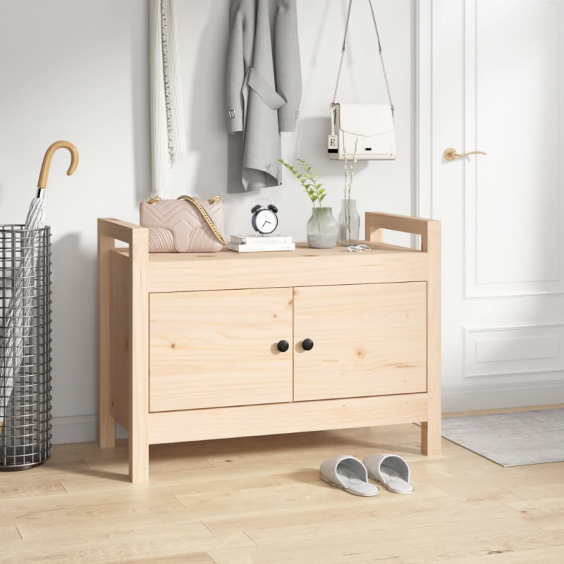 Flurbank 80x40x60 cm Massivholz Kiefer