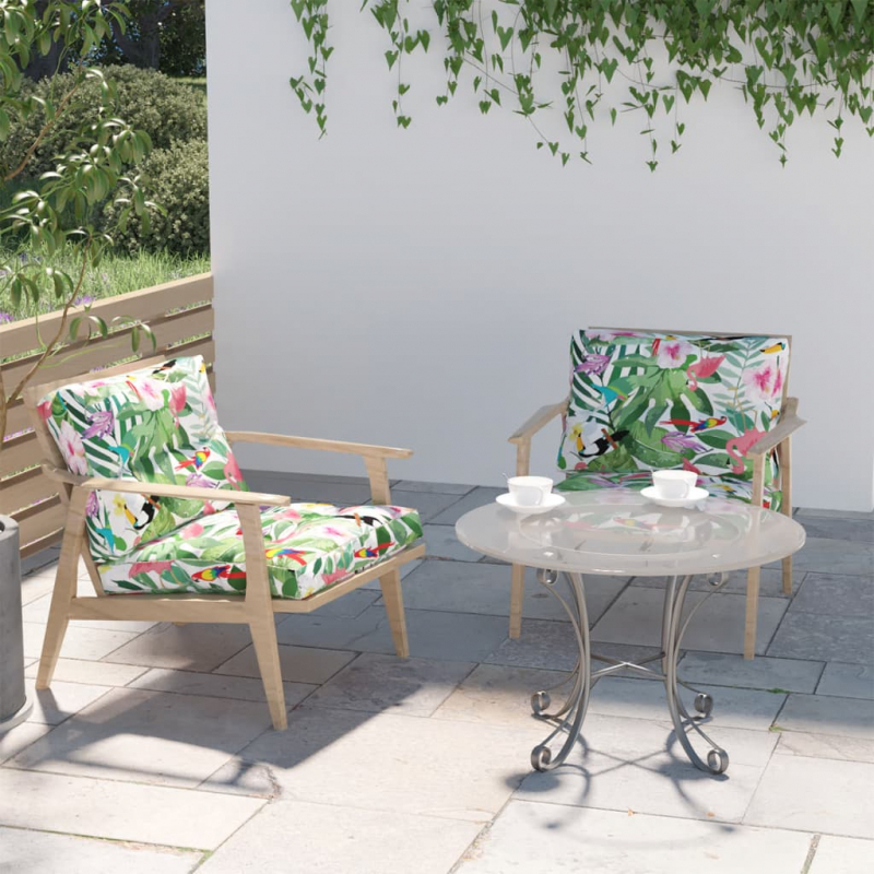 Palettenkissen 2-tlg. Mehrfarbig Stoff